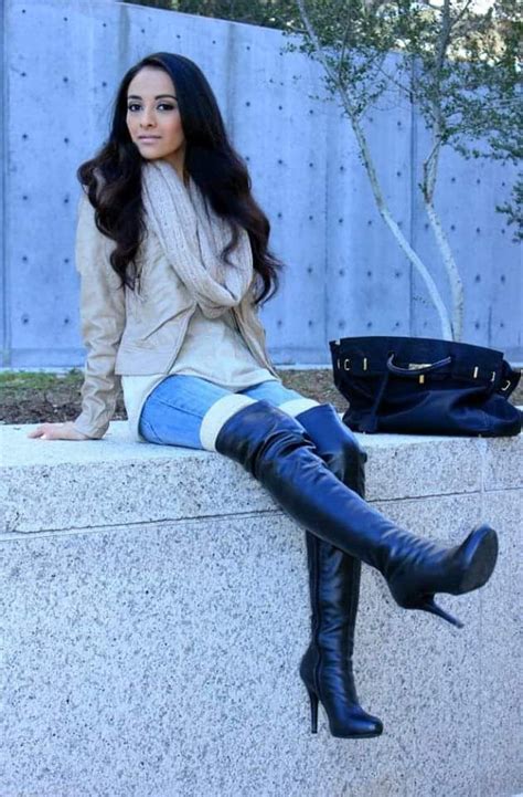 Pin On Outfit With High Heel Boots