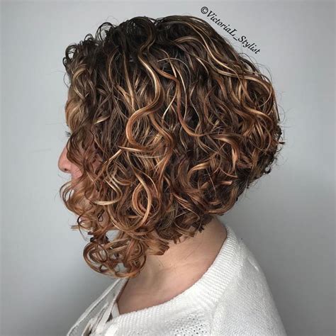 Stacked Haircuts For Curly Hair Fashion Style