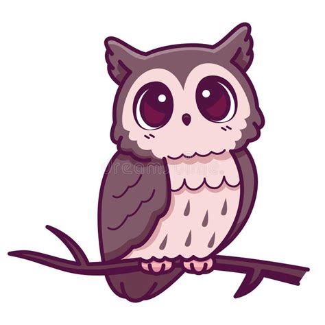 Isolated Cute Owl Cartoon Stock Vector Illustration Of Character