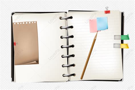 Notebook Nota Dengan Pensel Gambar Unduh Gratisimej 401243712format