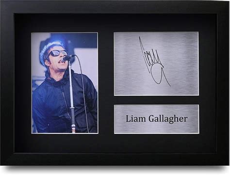 Hwc Trading Fr Liam Gallagher T Signed Framed A4 Printed Autograph