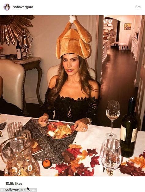 If you accept their use, continue using our site. Sofia Vergara and Joe Manganiello wear silly turkey hats while Eva Longoria gets hands-on in the ...