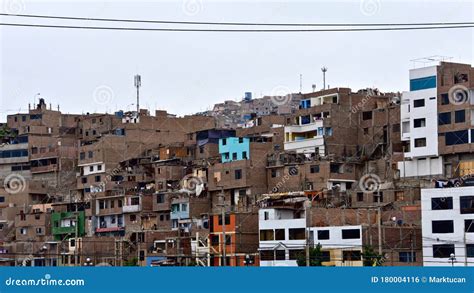 Hillside Slums On The Outskirts Of Lima Peru Editorial Photo Image