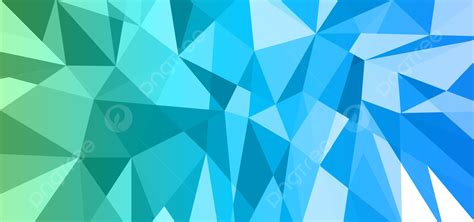 Abstract Green And Blue Background Of Triangles Low Poly Vector