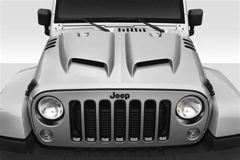 2007 2018 Jeep Wrangler Jk Duraflex Rage Hood 1 Piece 116895