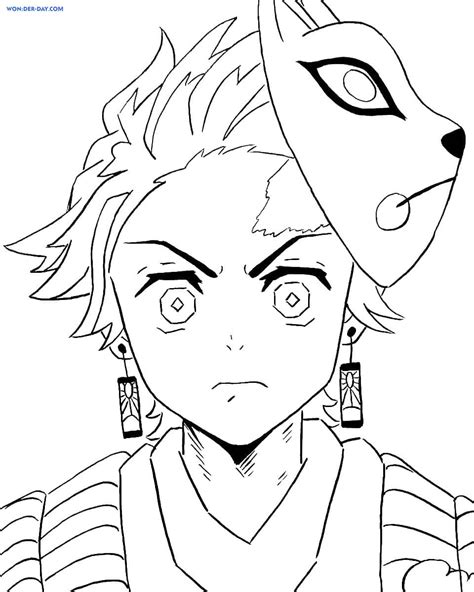 Anime Coloring Pages Demon Slayer Demon Slayer Coloring