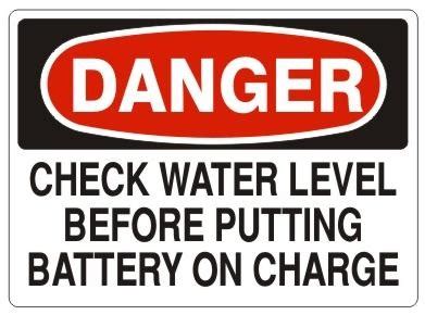However, most people don't do this anymore because they aren't aware this is something that should be done somewhat regularly. DANGER, CHECK WATER LEVEL BEFORE PUTTING BATTERY ON ...