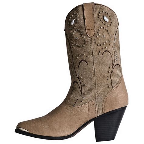 Dingo Ava Di 588 Womens Chestnut Suedeleather Western Boots Ebay