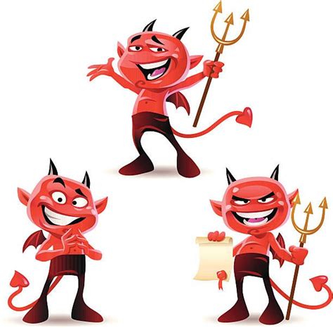 Little Devils Character Design Cartoon Halloween Clipart