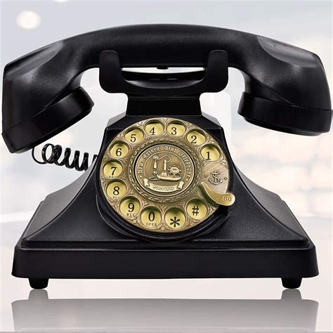 Buy Irisvo Rotary Dial Telephone Retro Old Fashioned Landline Phones With Classic Metal Bell