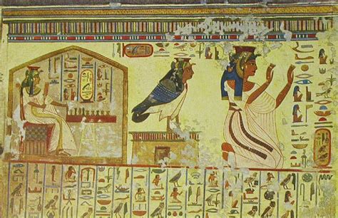 Queen Nefertiti S Tomb Nefertari Playing Senet And Nefertariwith Her Ba Egyptian Art