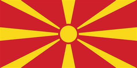 Drapeau De La Macédoine Drapeaux Du Pays Macédoine
