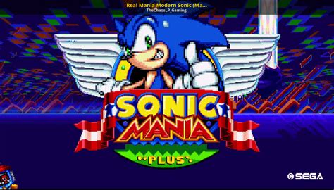 Real Mania Modern Sonic Maniarations Sonic Mania Mods