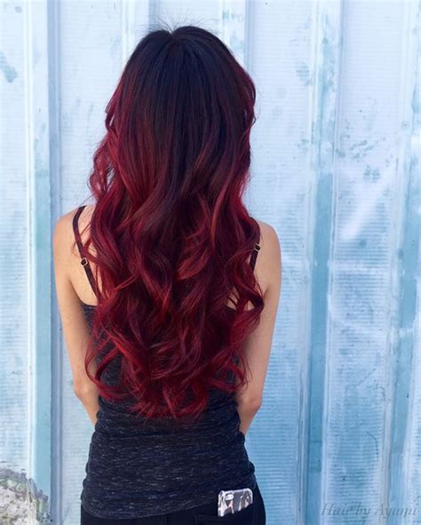 25 Red Balayage Hair Colors For Trends 2017