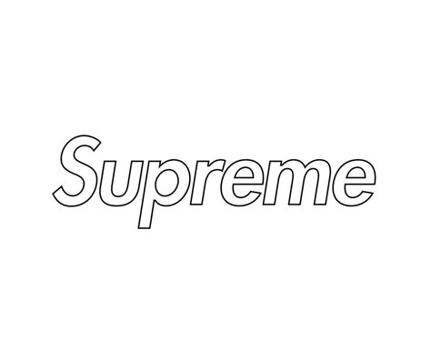 Supreme Brand Symbol Black Logo Clothes Design Icon Abstract