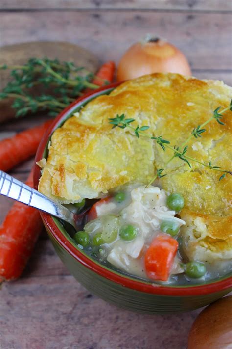 Easy Chicken Pot Pie With Puff Pastry Recipe Comfort Food Recipe