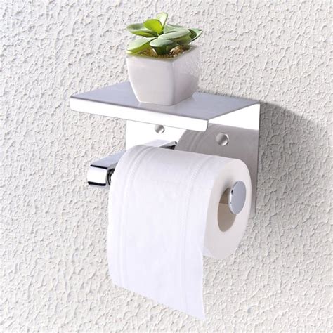 Yosoo Wall Mounted Toilet Paper Roll Holder Sus304
