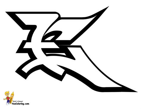 Graffiti Letter E Coloring Pages Coloring Pages