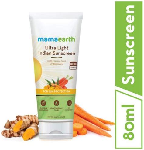 Mamaearth Ultra Light Indian Sunscreen SPF50 PA 80ml EPharmacy Com