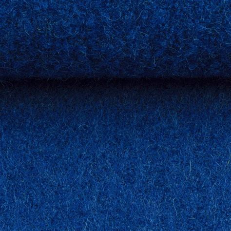 Walk Wool Cooked Wool Royal Blue 256 Naomi Fabric Etsy