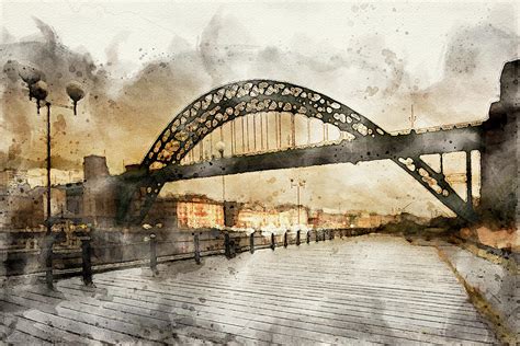 Tyne Bridge Mixed Media By Smart Aviation Fine Art America