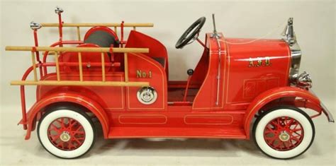 Vintage American National Pedal Fire Truck At 1stdibs American