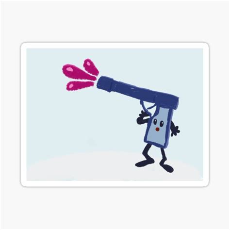 Misfit Jelly Squirt Gun Sticker For Sale By Mikepop Redbubble