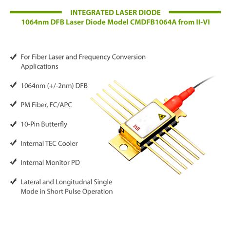 The study shows that the proposed dfb laser with an equivalent chirp provides an identical performance to that of a conventional dfb laser. DFB Laser Diode, Nanosecond Pulses ( 1064nm TURN-KEY )