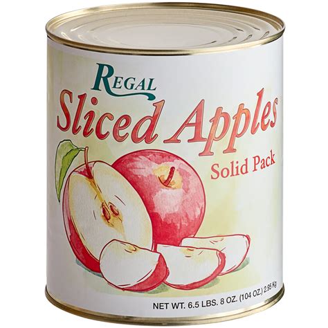Regal Solid Pack Sliced Apples 10 Can