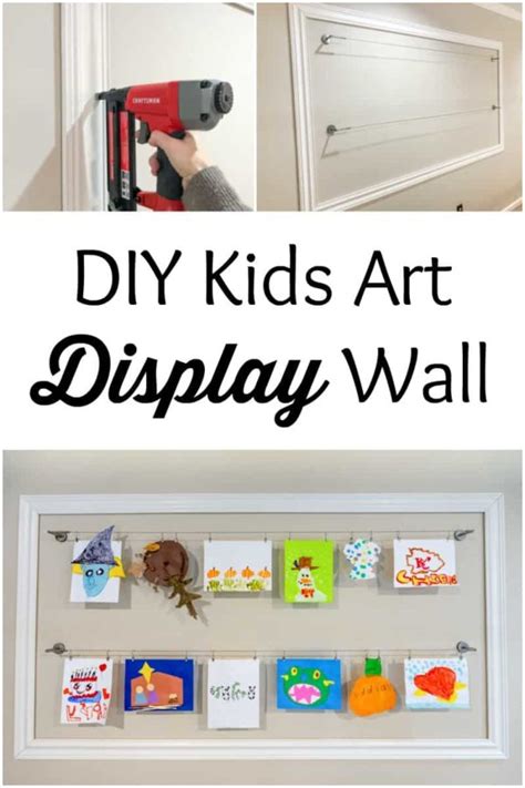 Diy Kids Art Display Wall