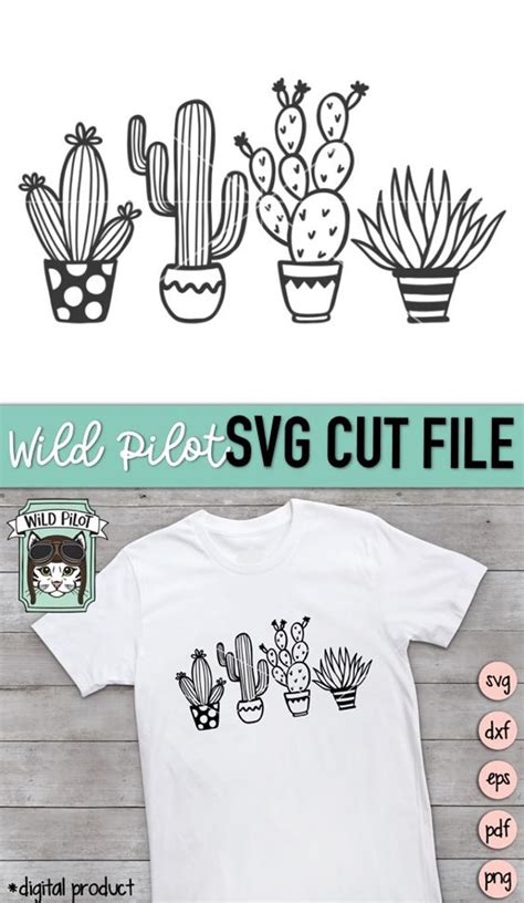 Cactus Svg File Succulent Svg File Cactus Clip Art Etsy Svg Cricut