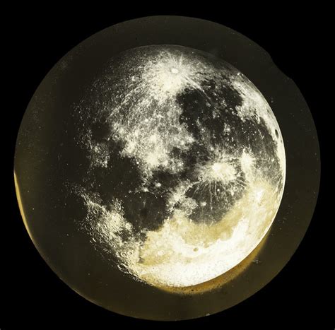 The Moon Seen Through A Telescope 1920 1925