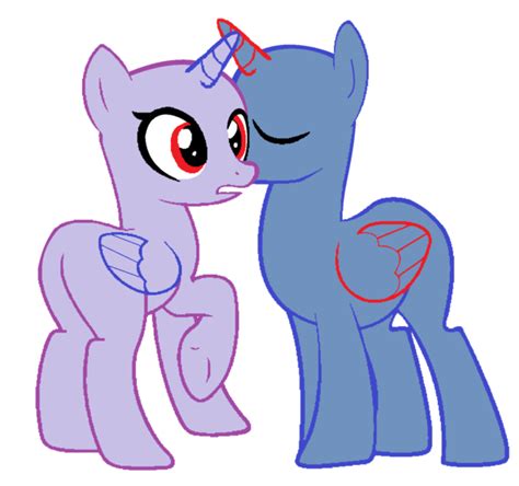 Mlp Base Sneaking A Kiss By Nightlyecliipse On Deviantart Mlp Base