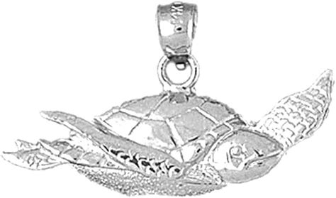 Amazon Com Jewels Obsession Turtles Pendant Sterling Silver 925