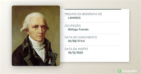 Sabemos Que Jean Baptiste Lamarck Foi Um Dos Primeiros Estudiosos