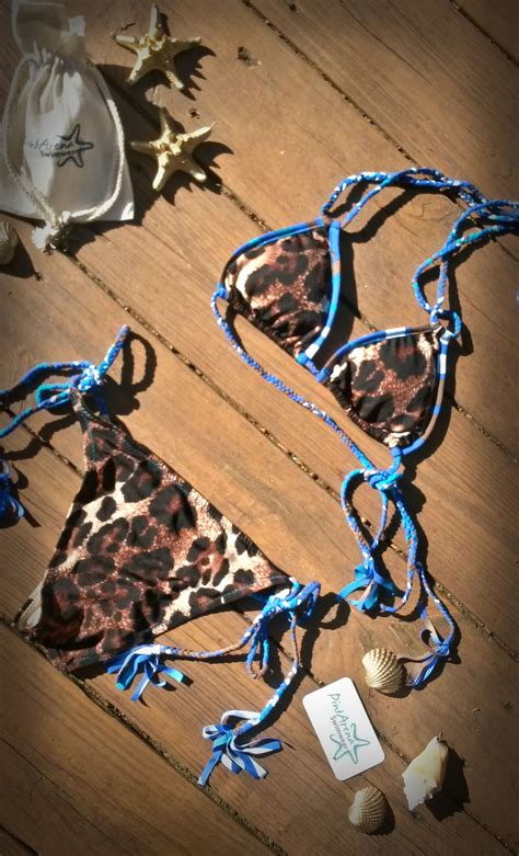 Obsessed With This Cheetah And Teal Bikini Braided Tulum Top And
