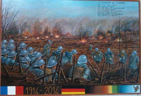 Filefresque 14 18 Au Chambon Wikimedia Commons Painting War Ww1