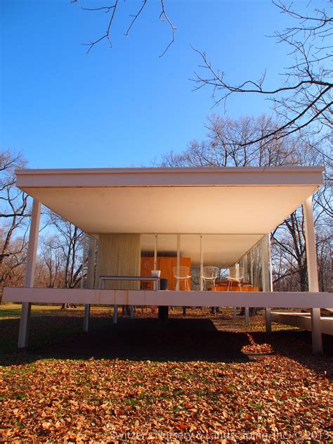 The Edith Farnsworth House By Ludwig Mies Van Der Rohe ~ P