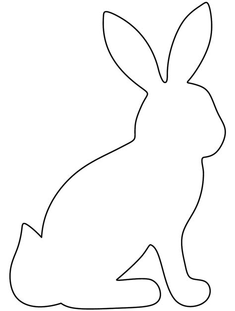 Pdf small bunny feet template / easter bunny paw print pattern. Paper Rabbit Template Download Printable PDF | Templateroller