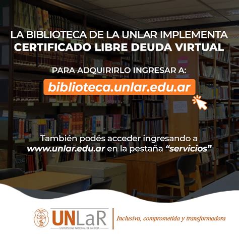 La Biblioteca De La Unlar Implementa Certificado Virtual De Libre Deuda