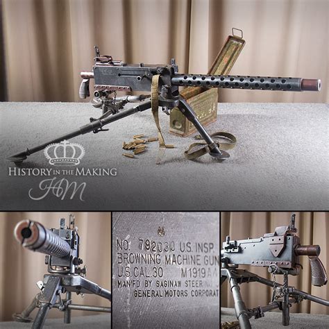 American Made Browning M1919a4 Light Machine Gun Deactivated Product