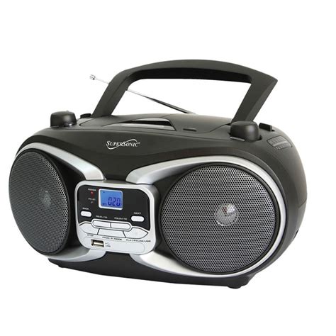 Shop Supersonic Portable Audio System Mp3cd Player With Usbaux Inputs