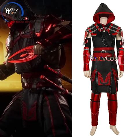 Game Mortal Kombat 11 Full Scorpion Man Hanzo Hasashi Cosplay Halloween Costume Adult Custom