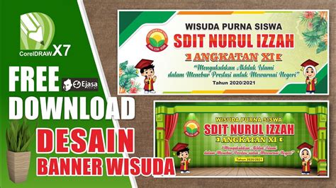 Free Download Banner Wisuda Youtube
