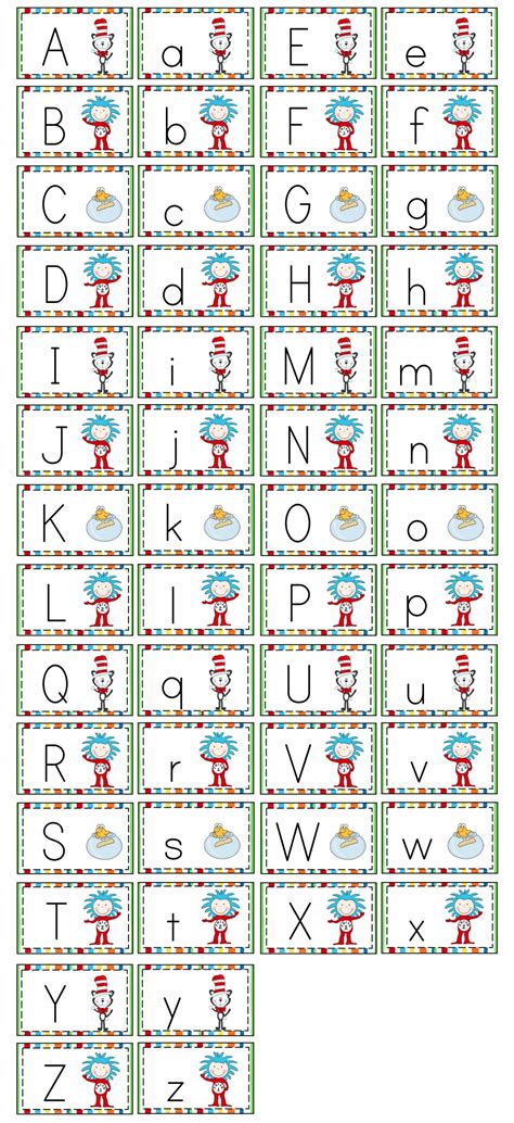 Dr Seuss Alphabet 10 Free Pdf Printables Printablee