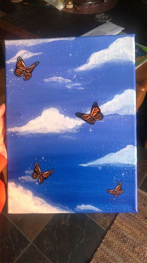 View 12 Easy Aesthetic Painting Ideas Butterfly Birlikwasuma