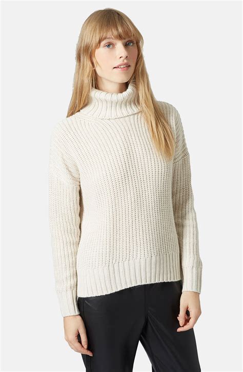 Topshop Chunky Ribbed Turtleneck Sweater Nordstrom