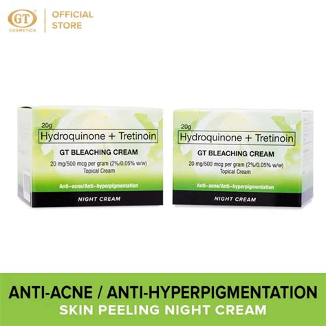 Gt Bleaching Cream Hydroquinone Tretinoin 20g Set Of 2 Lazada Ph