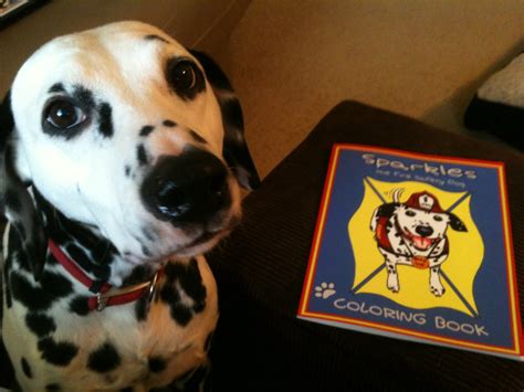 Fire Safety Rocks New Sparkles The Fire Safety Dog Coloring Book Released