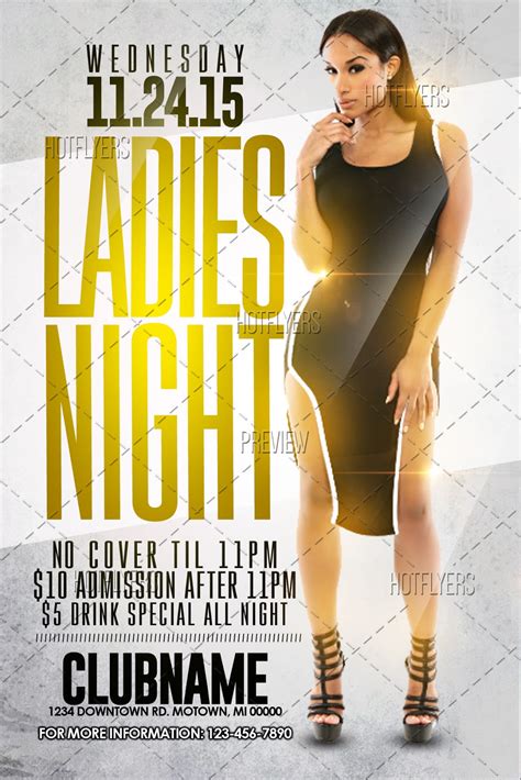 Ladies Night Psd Flyer Template 31412 Styleflyers